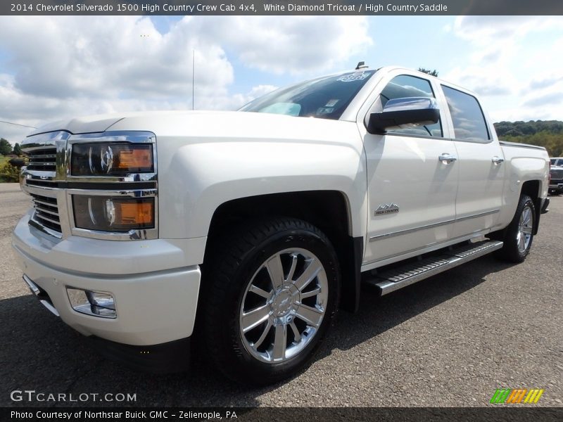 White Diamond Tricoat / High Country Saddle 2014 Chevrolet Silverado 1500 High Country Crew Cab 4x4