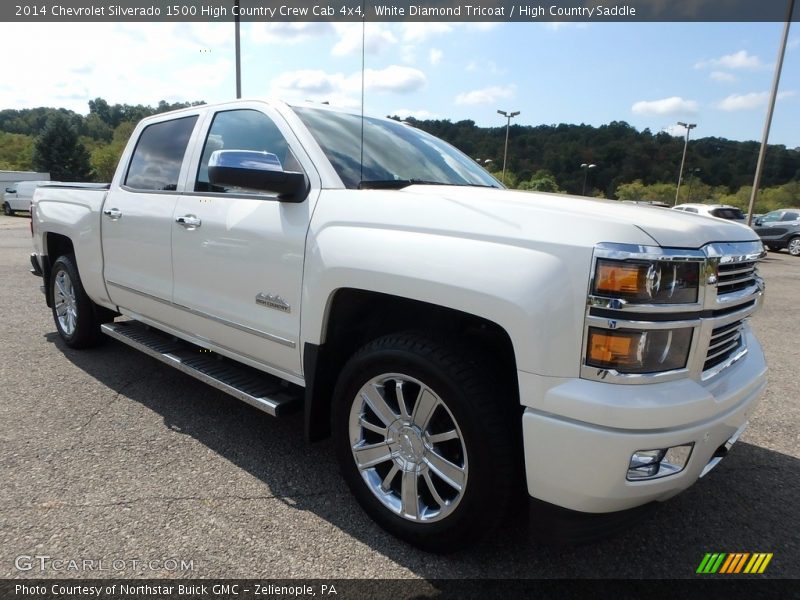 White Diamond Tricoat / High Country Saddle 2014 Chevrolet Silverado 1500 High Country Crew Cab 4x4