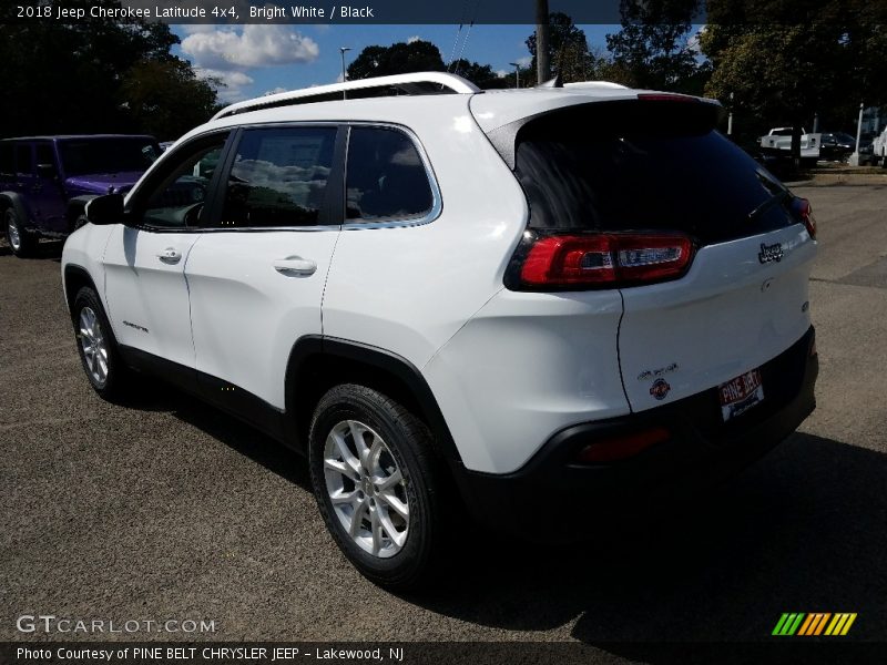 Bright White / Black 2018 Jeep Cherokee Latitude 4x4
