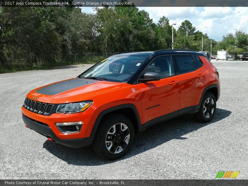 Spitfire Orange / Black/Ruby Red 2017 Jeep Compass Trailhawk 4x4
