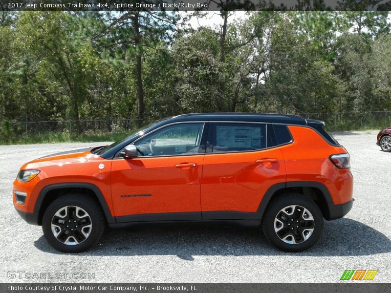 Spitfire Orange / Black/Ruby Red 2017 Jeep Compass Trailhawk 4x4