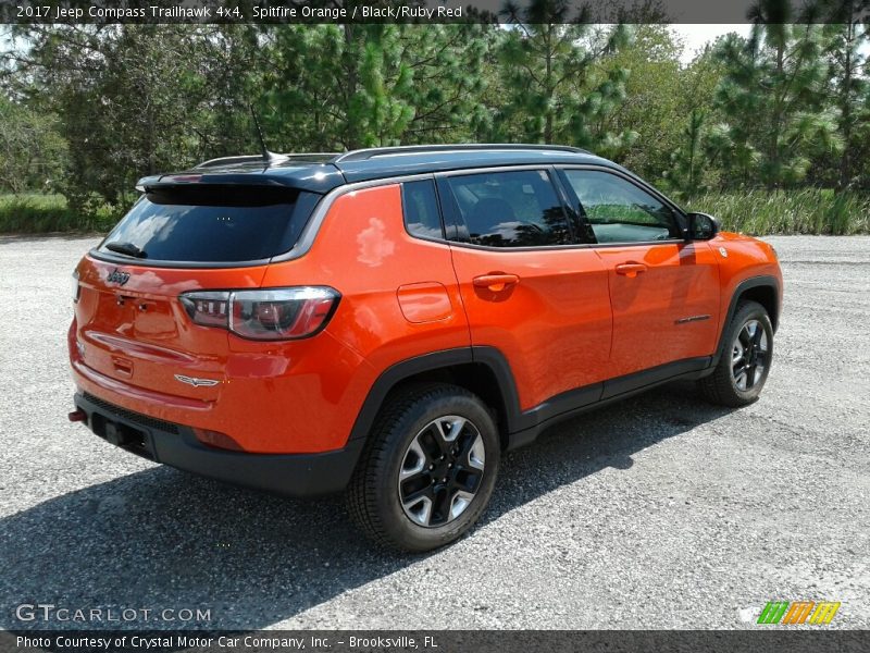 Spitfire Orange / Black/Ruby Red 2017 Jeep Compass Trailhawk 4x4