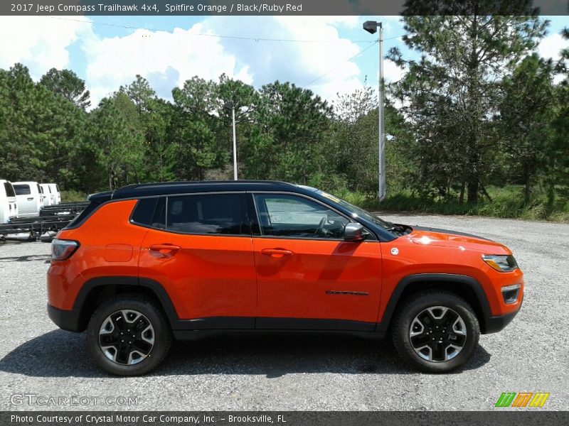 Spitfire Orange / Black/Ruby Red 2017 Jeep Compass Trailhawk 4x4