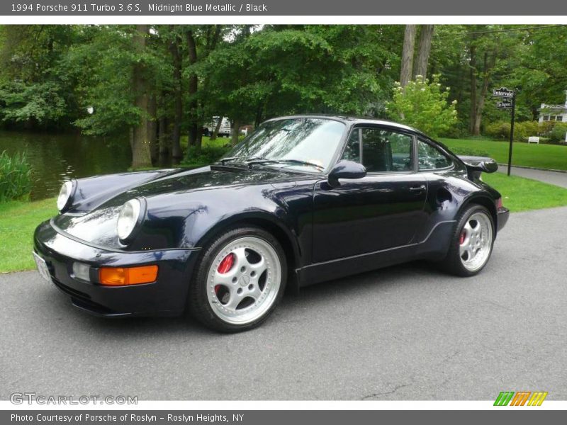 Midnight Blue Metallic / Black 1994 Porsche 911 Turbo 3.6 S