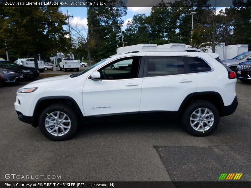 Bright White / Black 2018 Jeep Cherokee Latitude 4x4