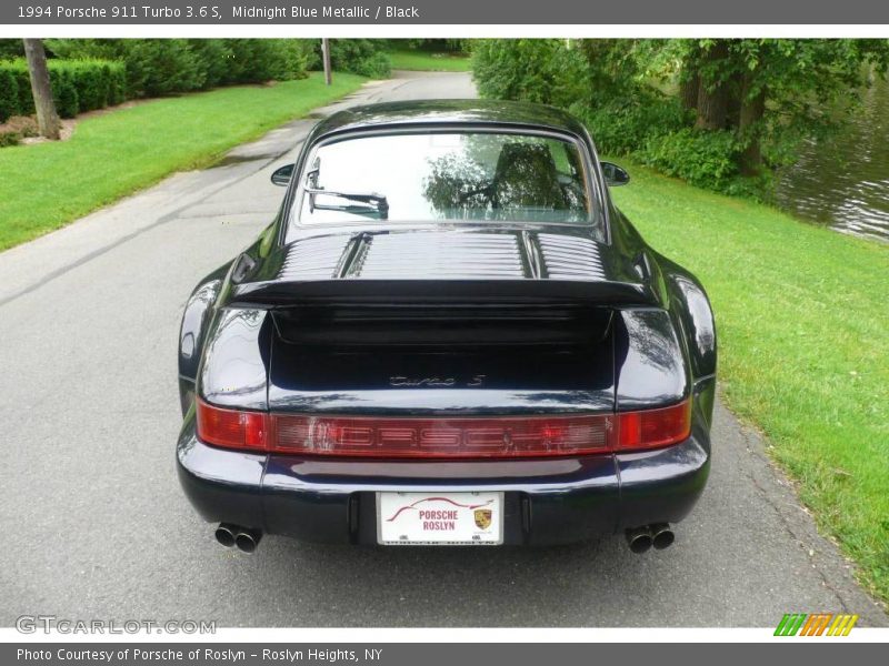 Midnight Blue Metallic / Black 1994 Porsche 911 Turbo 3.6 S