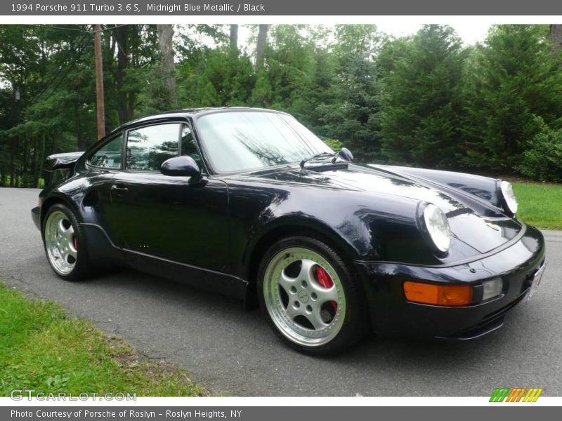 Midnight Blue Metallic / Black 1994 Porsche 911 Turbo 3.6 S