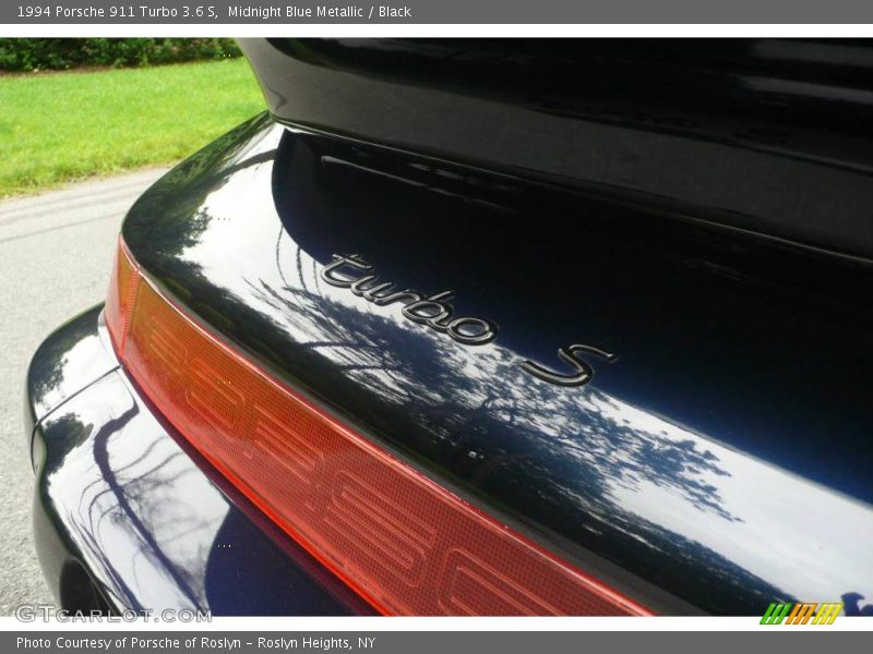 Midnight Blue Metallic / Black 1994 Porsche 911 Turbo 3.6 S