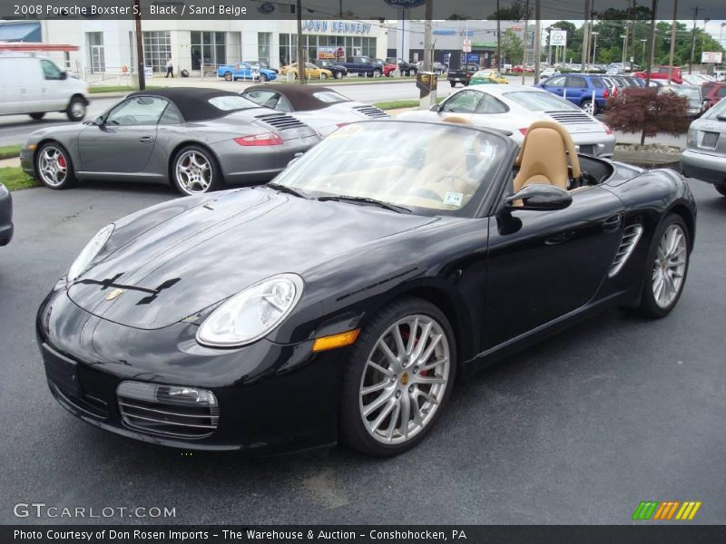 Black / Sand Beige 2008 Porsche Boxster S