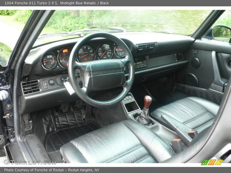 Midnight Blue Metallic / Black 1994 Porsche 911 Turbo 3.6 S