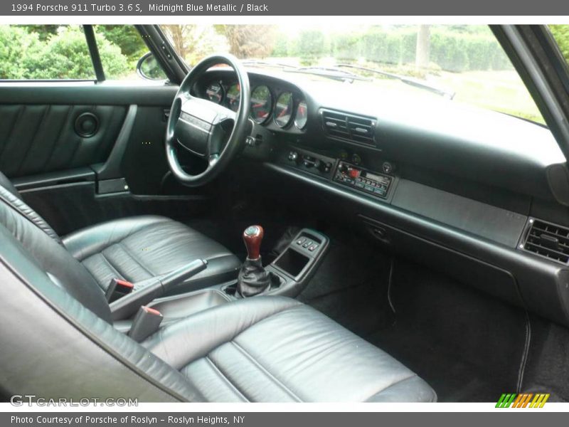 Midnight Blue Metallic / Black 1994 Porsche 911 Turbo 3.6 S