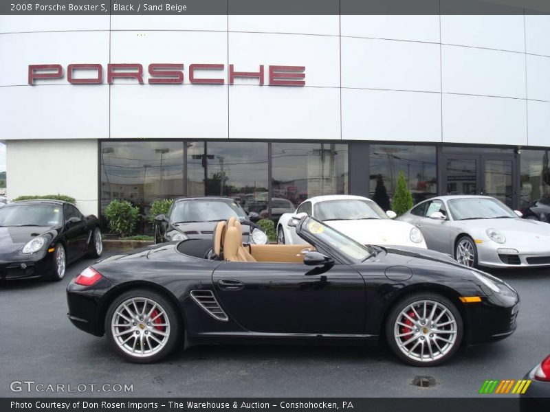 Black / Sand Beige 2008 Porsche Boxster S