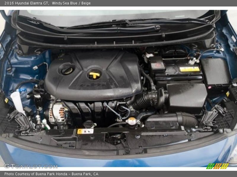 Windy Sea Blue / Beige 2016 Hyundai Elantra GT