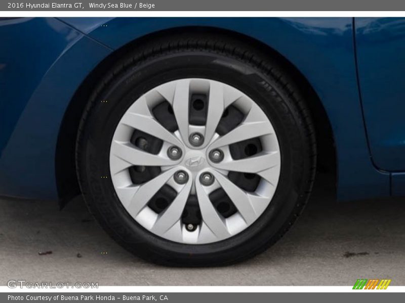 Windy Sea Blue / Beige 2016 Hyundai Elantra GT