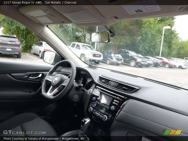 Gun Metallic / Charcoal 2017 Nissan Rogue SV AWD