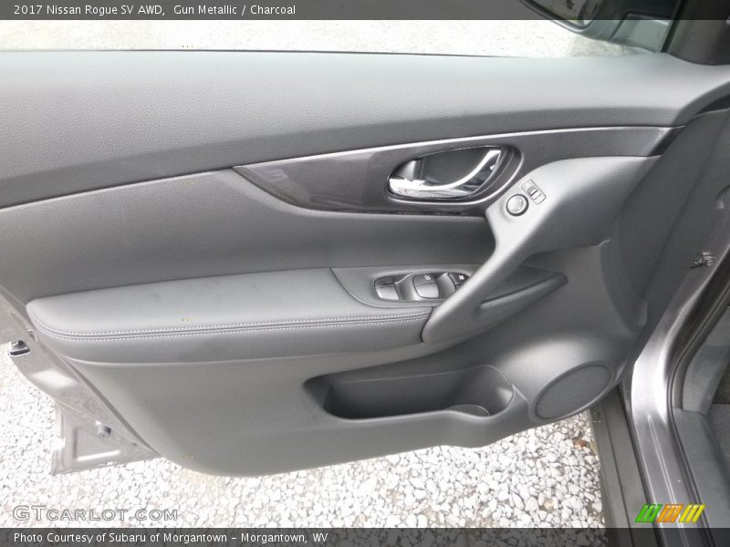 Gun Metallic / Charcoal 2017 Nissan Rogue SV AWD