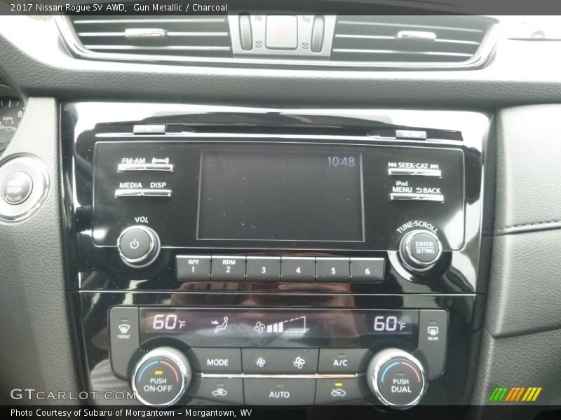 Gun Metallic / Charcoal 2017 Nissan Rogue SV AWD