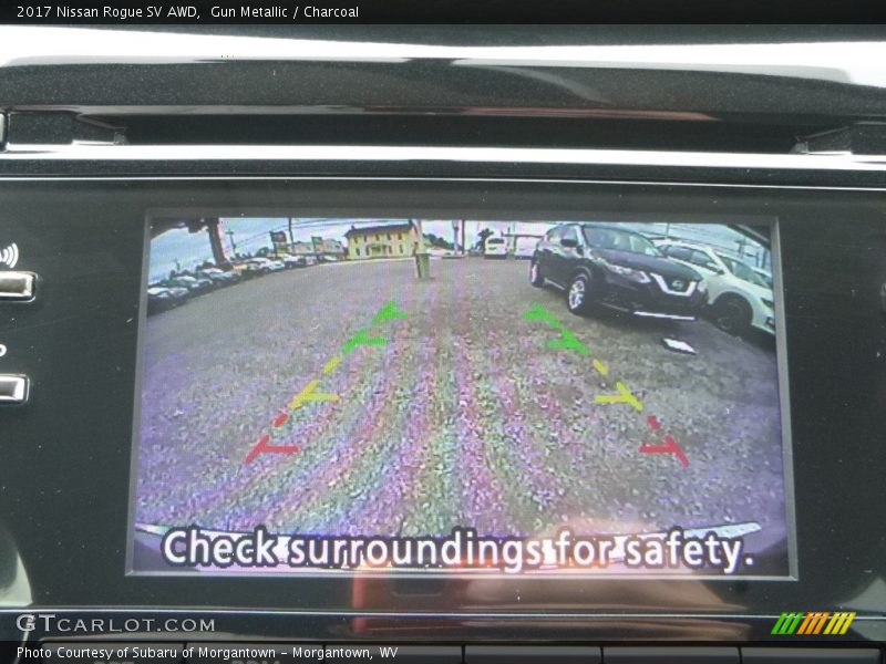 Gun Metallic / Charcoal 2017 Nissan Rogue SV AWD