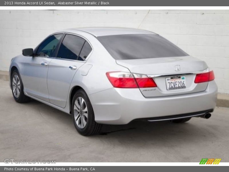 Alabaster Silver Metallic / Black 2013 Honda Accord LX Sedan