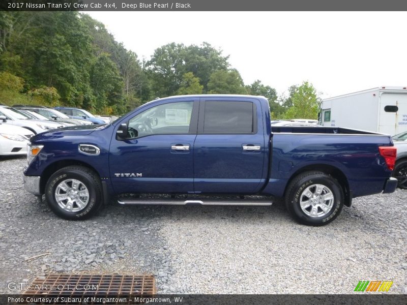 Deep Blue Pearl / Black 2017 Nissan Titan SV Crew Cab 4x4