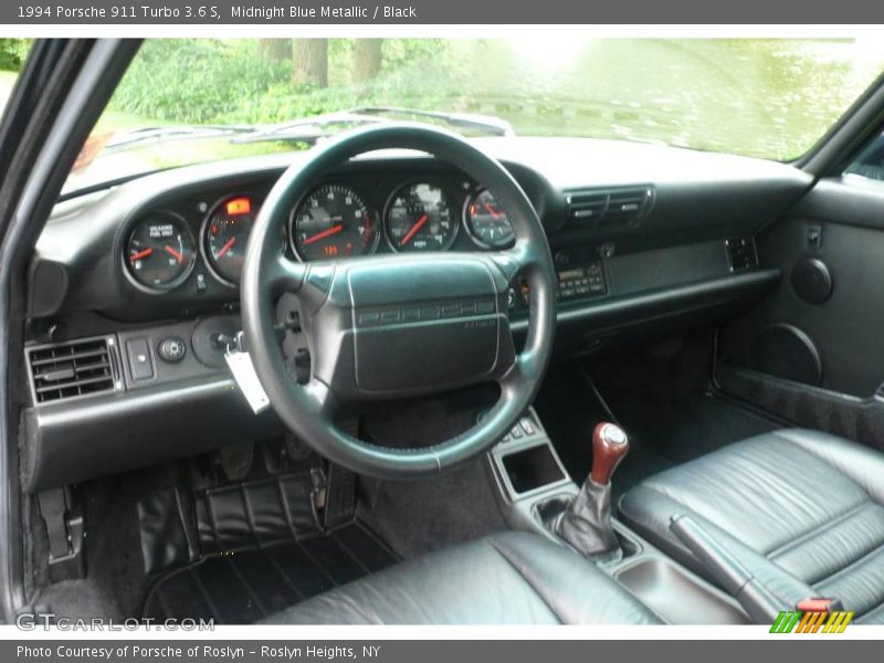 Midnight Blue Metallic / Black 1994 Porsche 911 Turbo 3.6 S