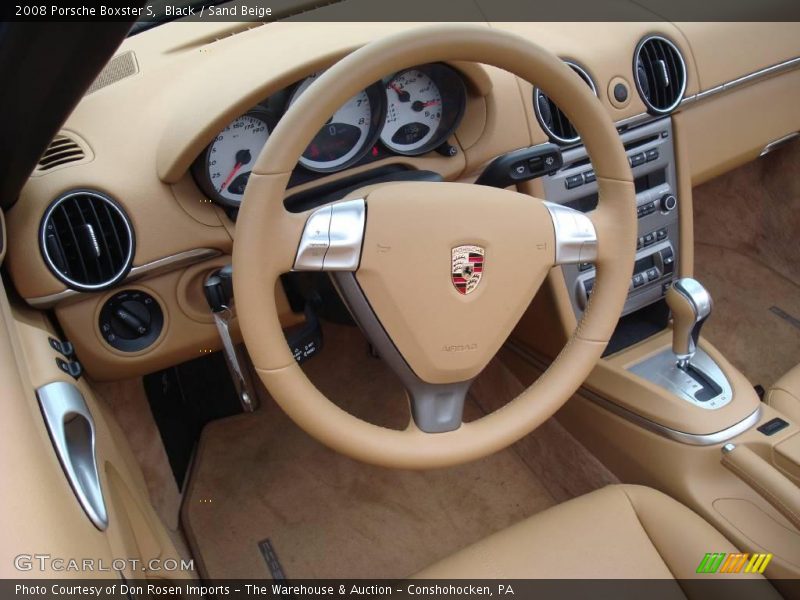 Black / Sand Beige 2008 Porsche Boxster S