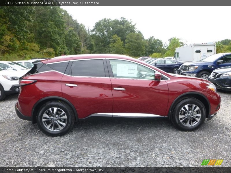 Cayenne Red / Cashmere 2017 Nissan Murano SL AWD