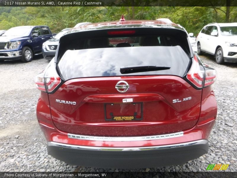 Cayenne Red / Cashmere 2017 Nissan Murano SL AWD