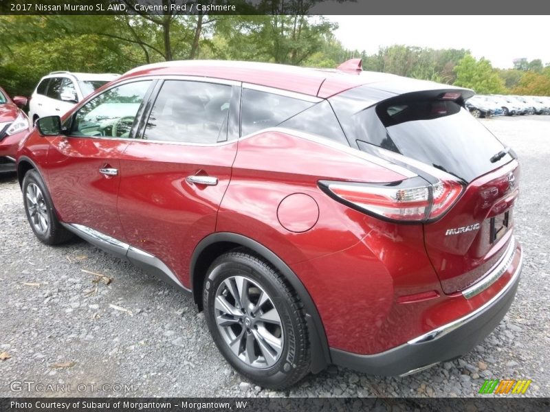 Cayenne Red / Cashmere 2017 Nissan Murano SL AWD