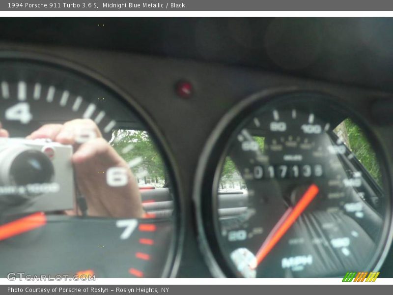 Midnight Blue Metallic / Black 1994 Porsche 911 Turbo 3.6 S
