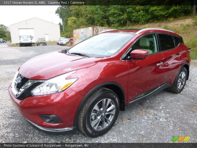 Cayenne Red / Cashmere 2017 Nissan Murano SL AWD