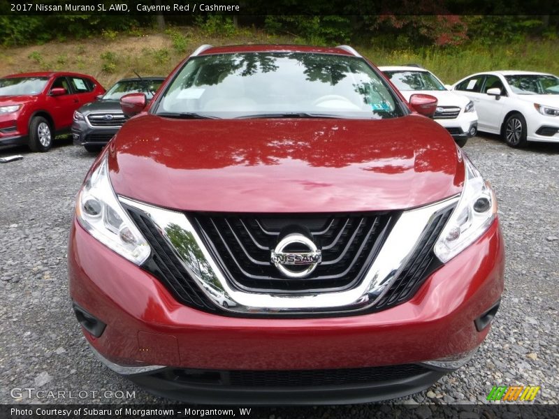 Cayenne Red / Cashmere 2017 Nissan Murano SL AWD