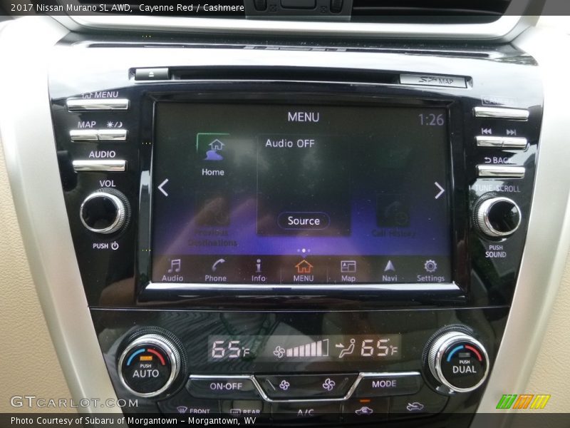 Cayenne Red / Cashmere 2017 Nissan Murano SL AWD