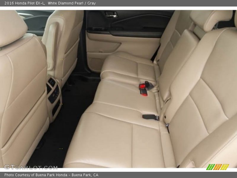 White Diamond Pearl / Gray 2016 Honda Pilot EX-L