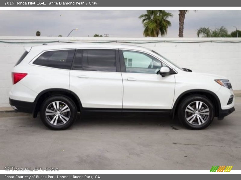 White Diamond Pearl / Gray 2016 Honda Pilot EX-L