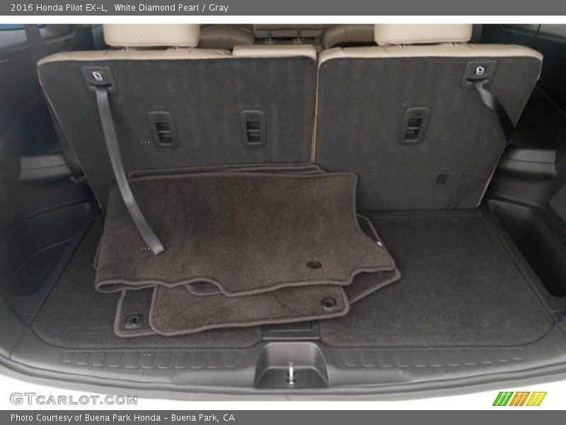 White Diamond Pearl / Gray 2016 Honda Pilot EX-L