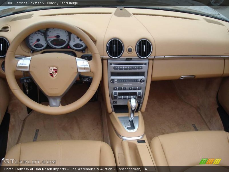 Black / Sand Beige 2008 Porsche Boxster S