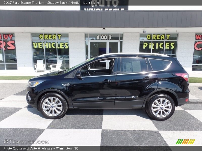 Shadow Black / Medium Light Stone 2017 Ford Escape Titanium