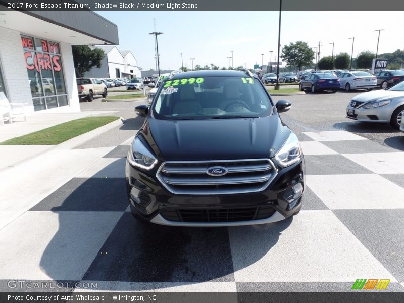 Shadow Black / Medium Light Stone 2017 Ford Escape Titanium