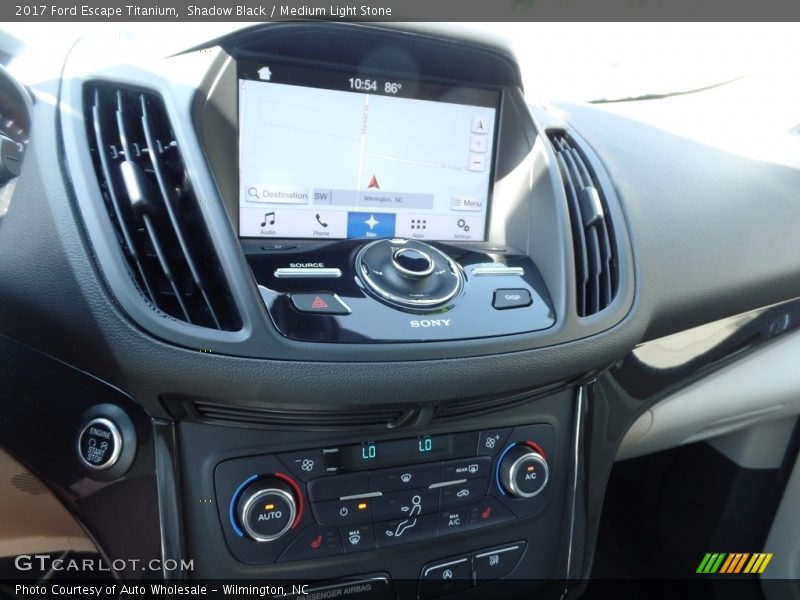 Shadow Black / Medium Light Stone 2017 Ford Escape Titanium