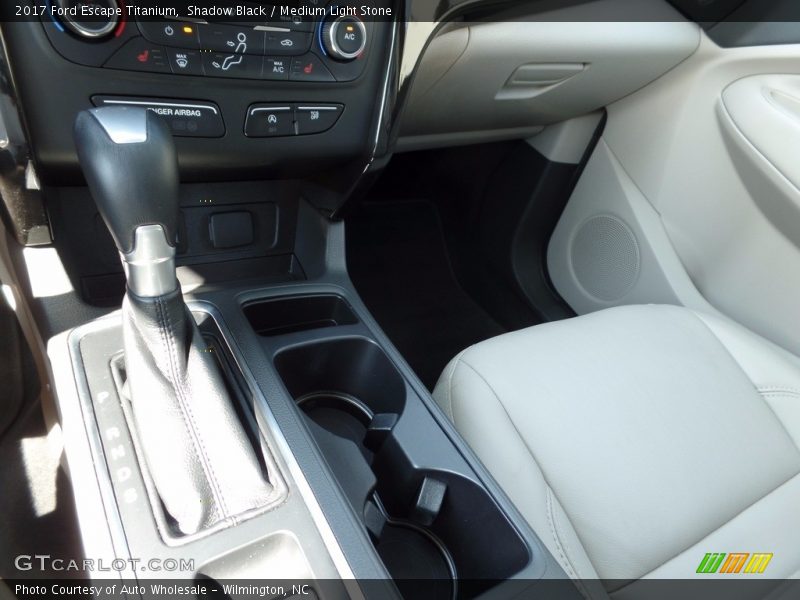 Shadow Black / Medium Light Stone 2017 Ford Escape Titanium