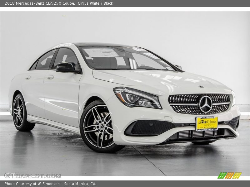 Cirrus White / Black 2018 Mercedes-Benz CLA 250 Coupe