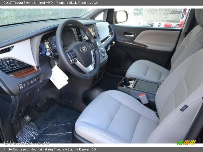 Midnight Black Metallic / Ash 2017 Toyota Sienna Limited AWD