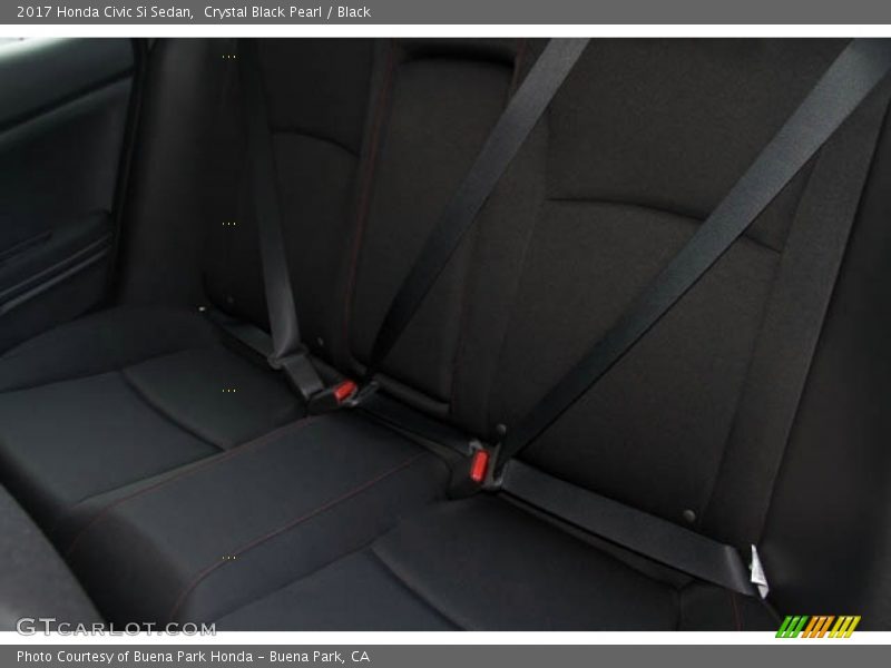Crystal Black Pearl / Black 2017 Honda Civic Si Sedan