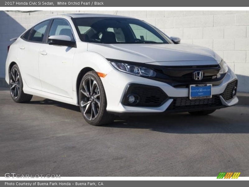 White Orchid Pearl / Black 2017 Honda Civic Si Sedan