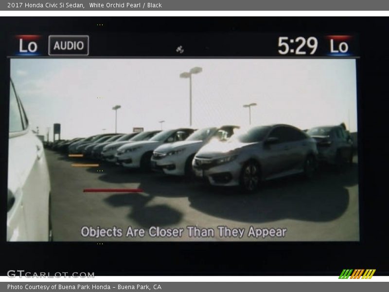 White Orchid Pearl / Black 2017 Honda Civic Si Sedan