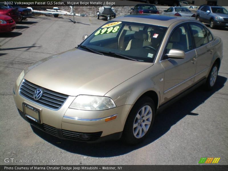 Mojave Beige Metallic / Beige 2002 Volkswagen Passat GLS Sedan