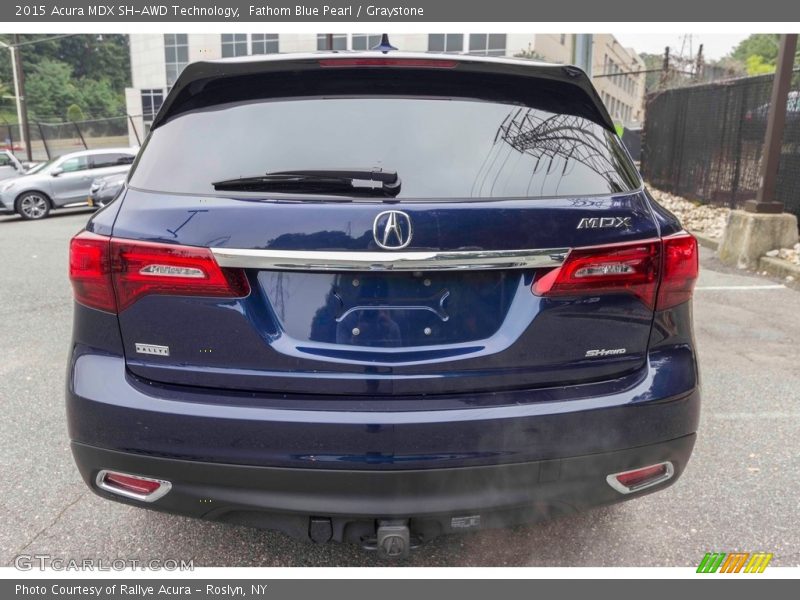 Fathom Blue Pearl / Graystone 2015 Acura MDX SH-AWD Technology