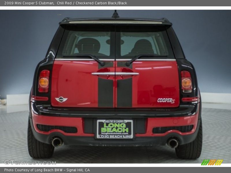 Chili Red / Checkered Carbon Black/Black 2009 Mini Cooper S Clubman