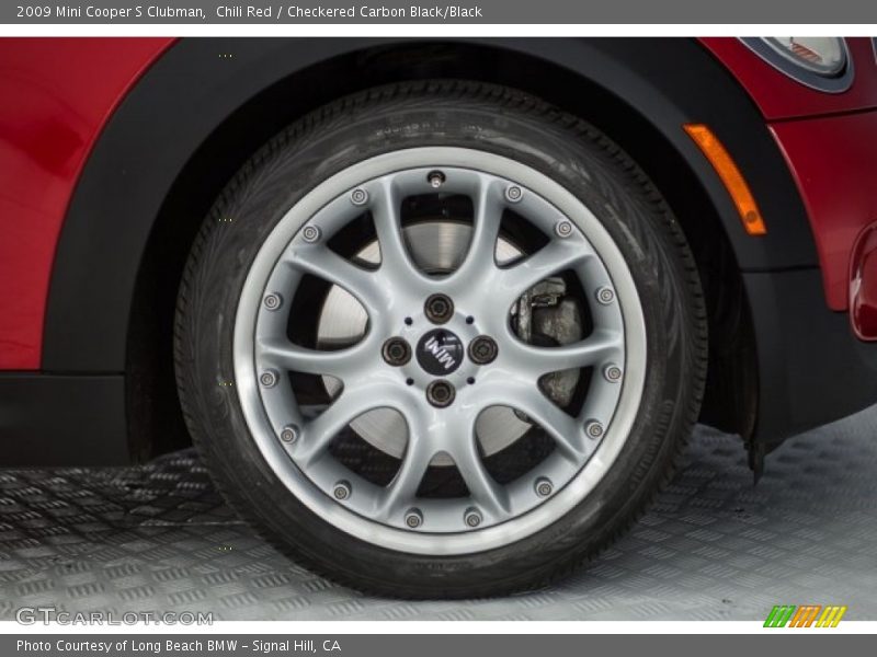 Chili Red / Checkered Carbon Black/Black 2009 Mini Cooper S Clubman